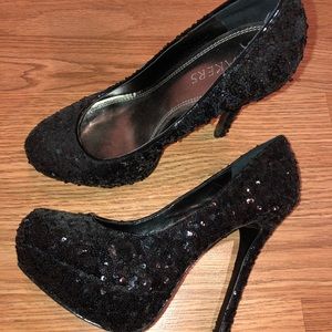 Bakers sequin pumps
